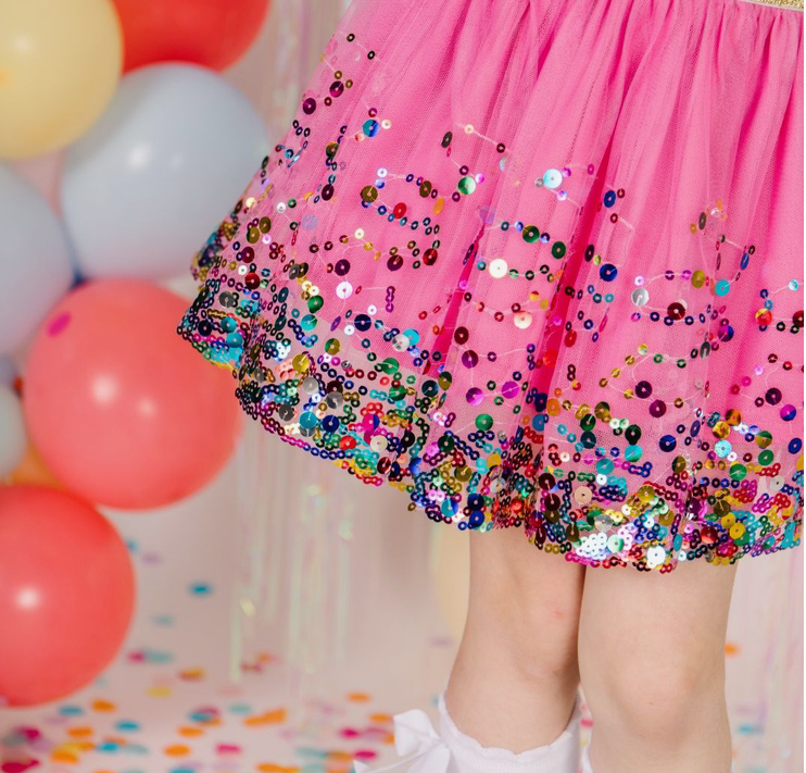 Raspberry Confetti Tutu